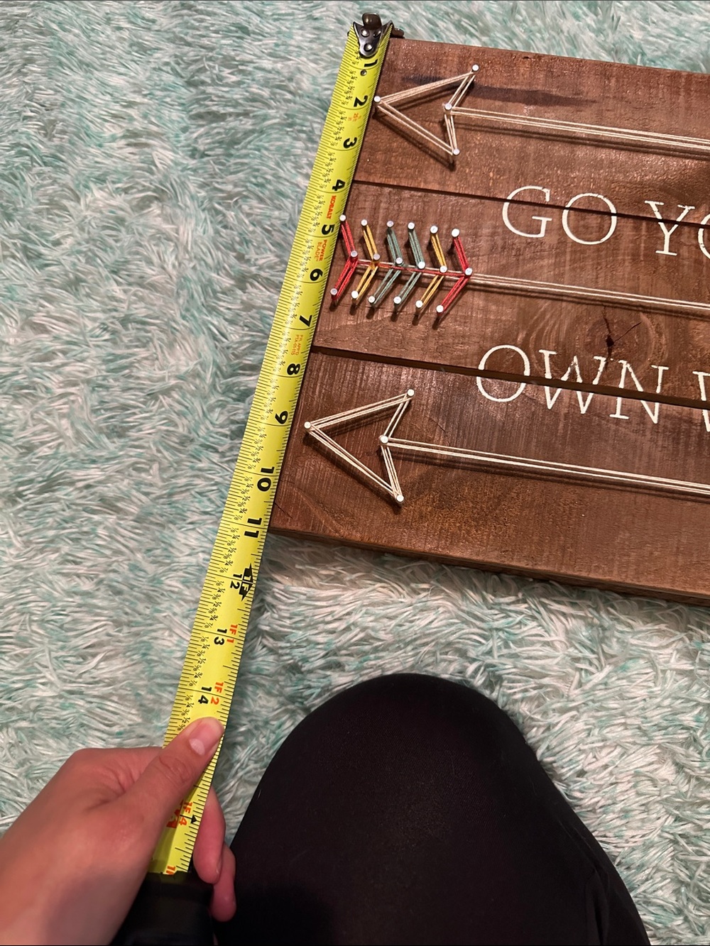 Rustic Brown Arrow String Art Wall Decor - Go Your Own Way - Picture 3 of 3